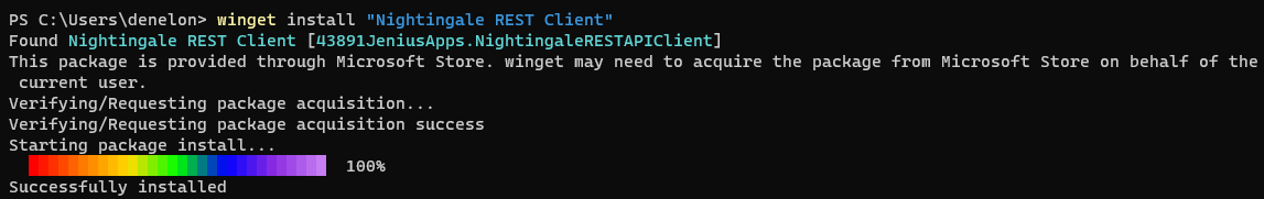 Winget Install Nightingale