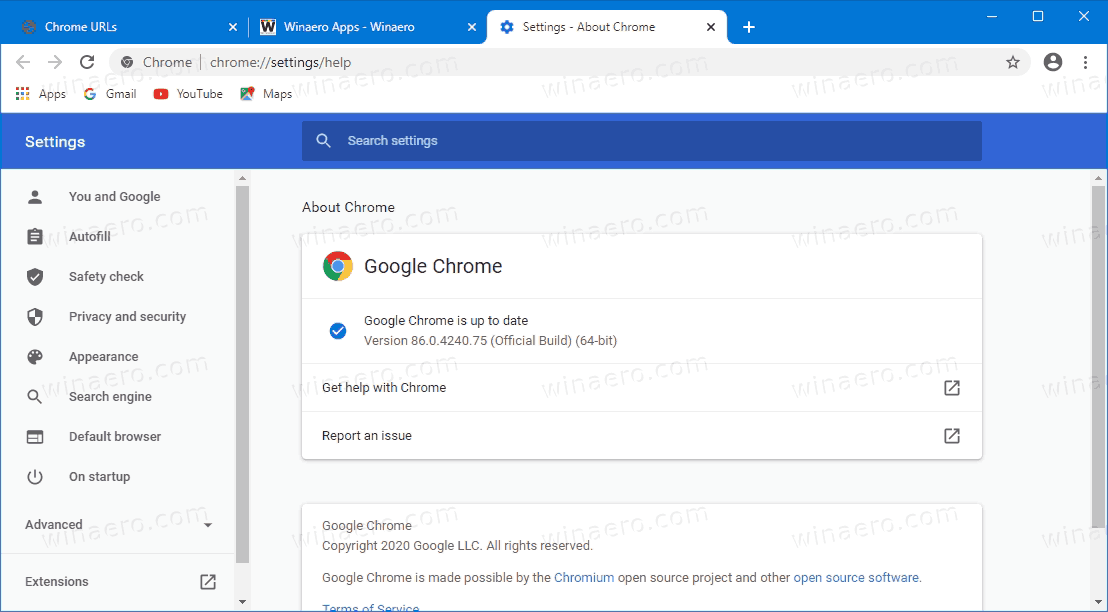 Chrome 86 Version