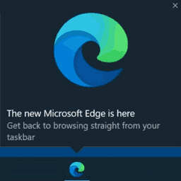 Edge Taskbar Ad Icon