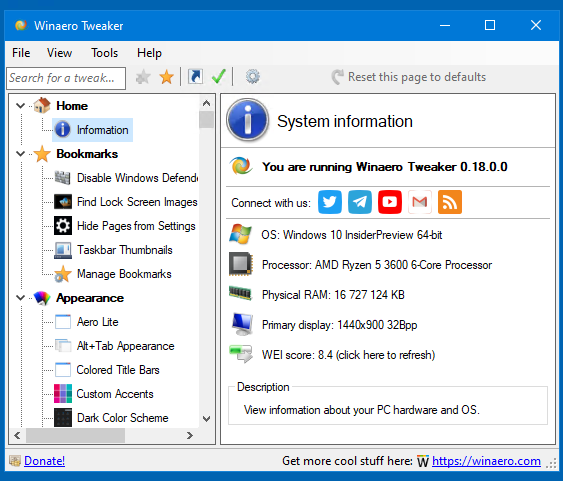 download the last version for android Ultimate Windows Tweaker 5.1