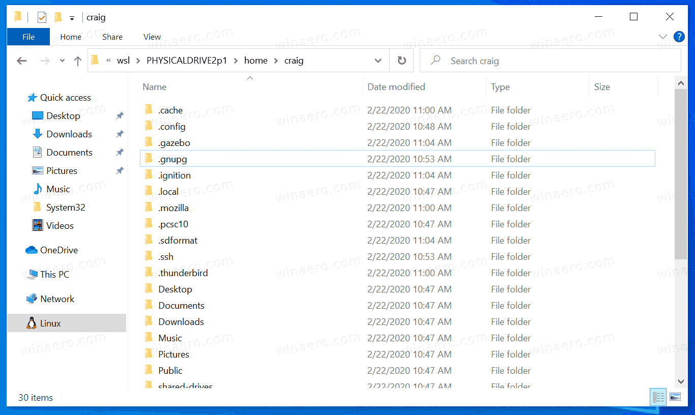 Windows 10 Access Linux FS In File Explorer
