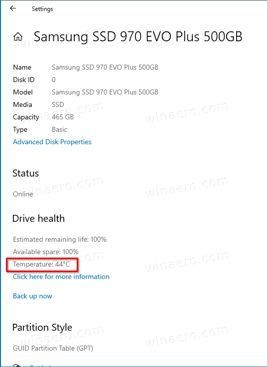 Windows 10 Find Drive Termperature