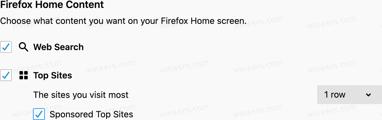 Firefox Disable Sponsored Top Sites