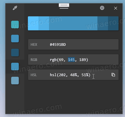 How to copy colors with the Color Picker tool in PowerToys