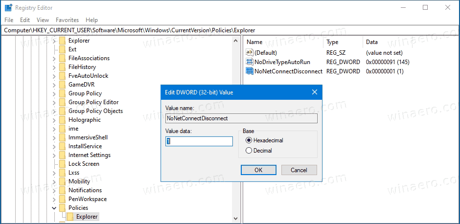Remove Map Network Drive From This PC Context Menu