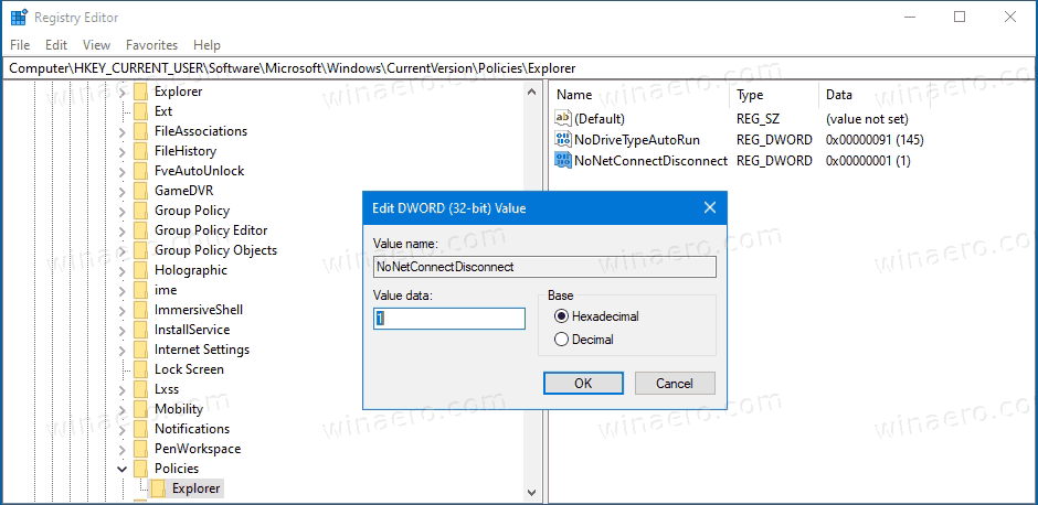 remove mapped drive windows 10