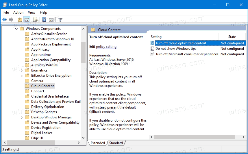 Windows 10 Отключение программируемой панели задач 1