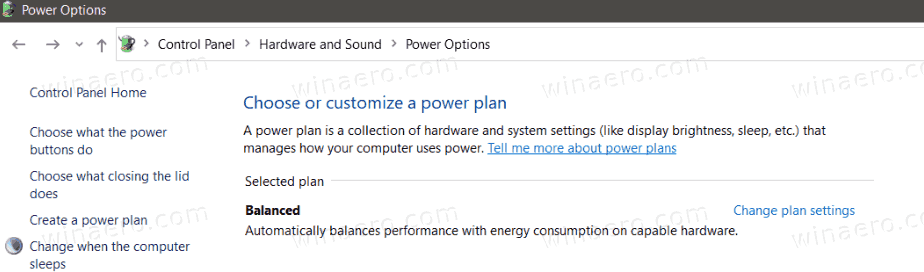 Windows 10 Only Balanced Power Plan Available