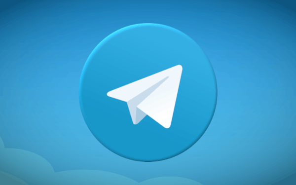Баннер с логотипом Telegram