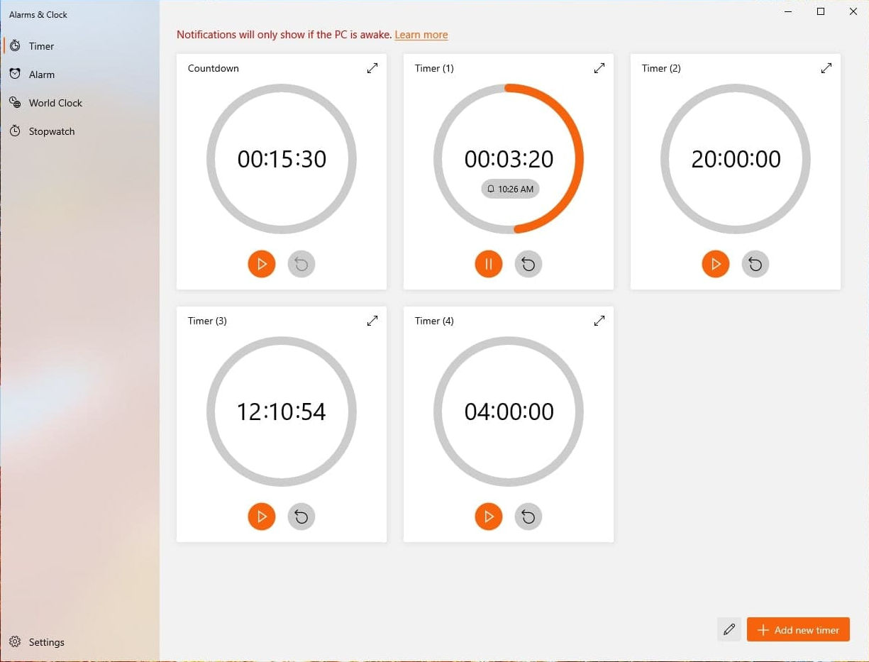 Alarms And Clocks Screenshot 1