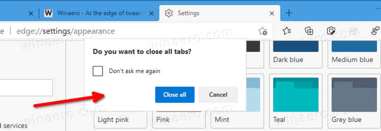 Edge Do You Want To Close Mutiple Tabs Prompt