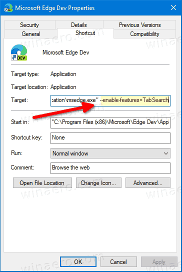 Enable Tab Search In Microsoft Edge