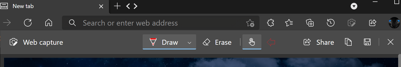 Edge Draw With Touch Feature