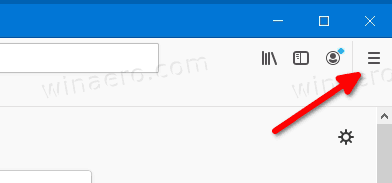 Firefox Menu Button In The Toolbar