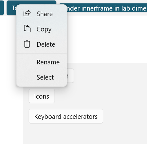 Sun Valley Context Menu Example 5