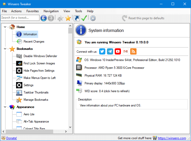 Winaero wei tool. Win 10 Tweaker. Win 10 Tweaker Pro. Winaero Wei Tool 1.0.