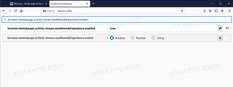 Enable Firefox Proton New Tab Page