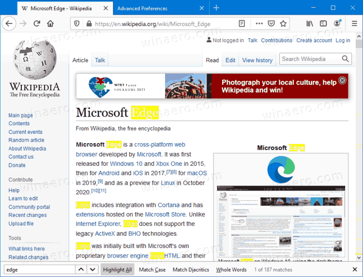 Highlight All Color For ScrollBar Changed In Firefox