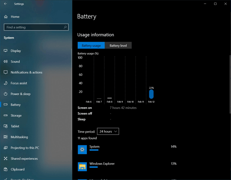 New Battery Settings Page 2