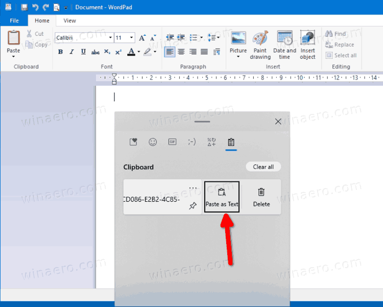 Paste As Plain Text In Windows 10