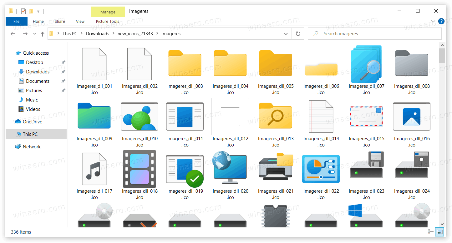 Build 21343 Download New Icons