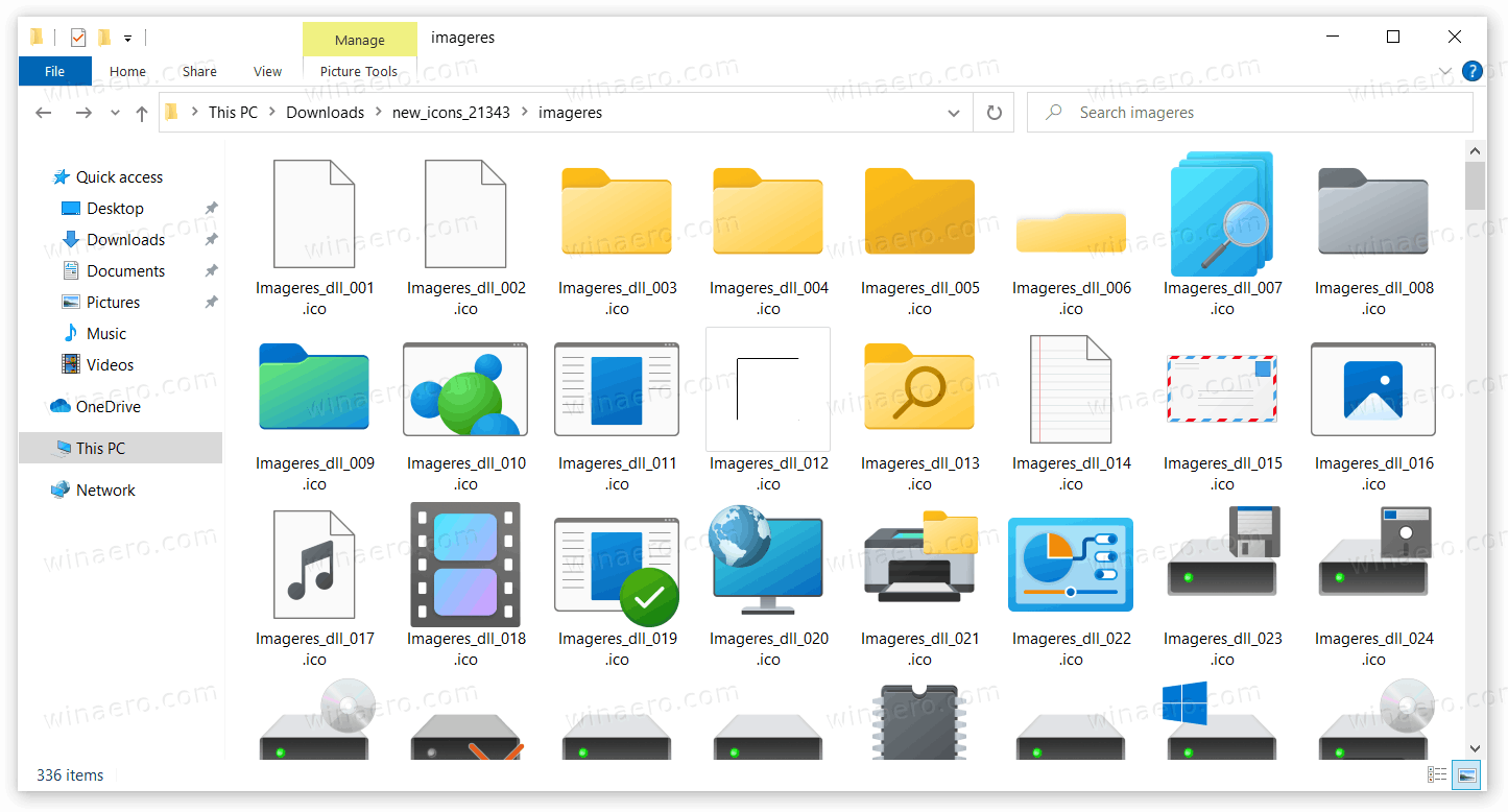 Download New Icons From Windows 10 Build 21343