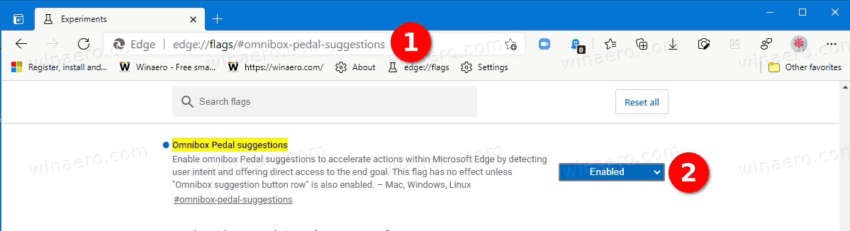Edge Enable Quick Actions In Address Bar 1