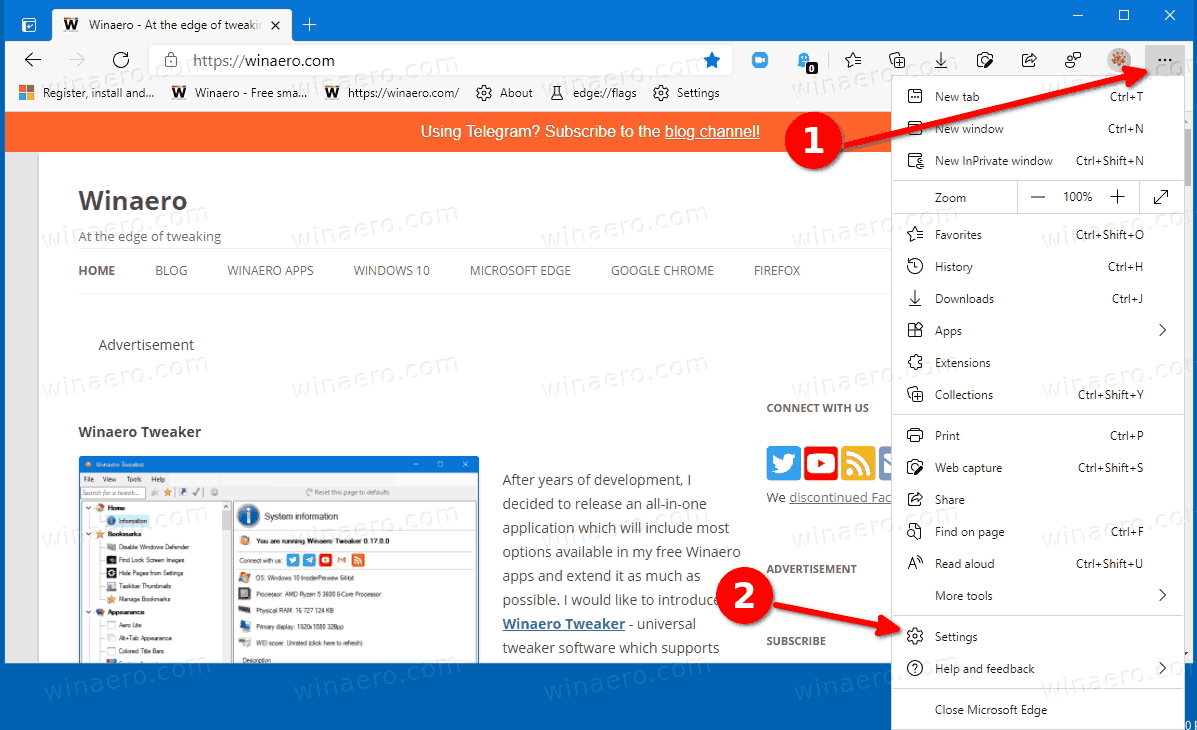 microsoft edge closed while you had some pages open