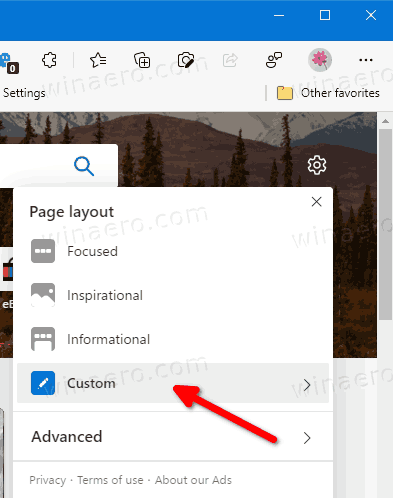 Microsoft Edge will open your email from the new tab page