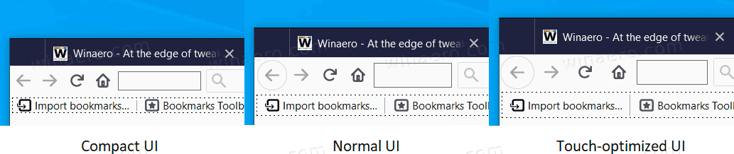 Firefox Compact UI