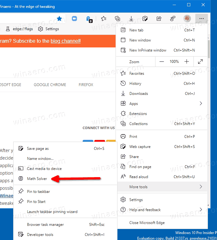 Menu More Tools Math Solver