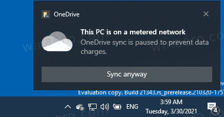 stop onedrive sync