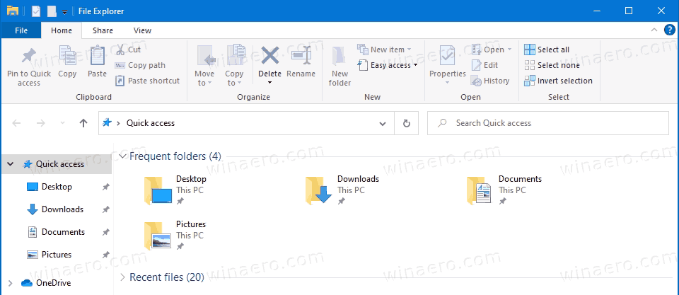 Reset Quick Access Default Pinned Folders