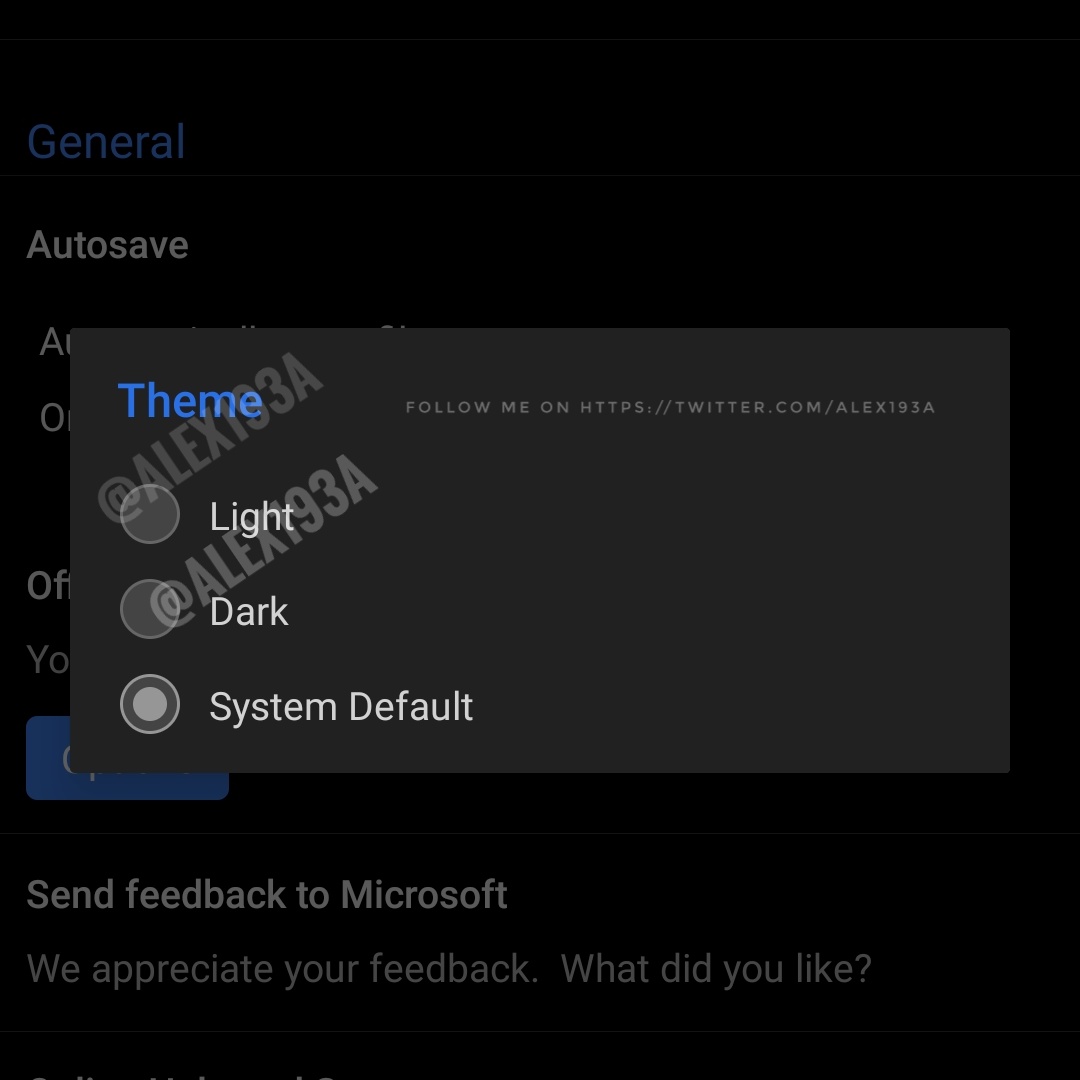 Office Andorid Apps Dark Theme 3