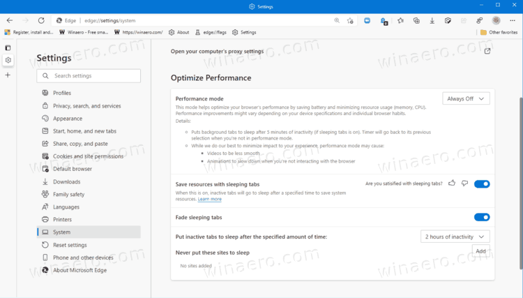 Edge Performance Details