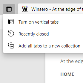 Edge Tabs Actions Icon 2