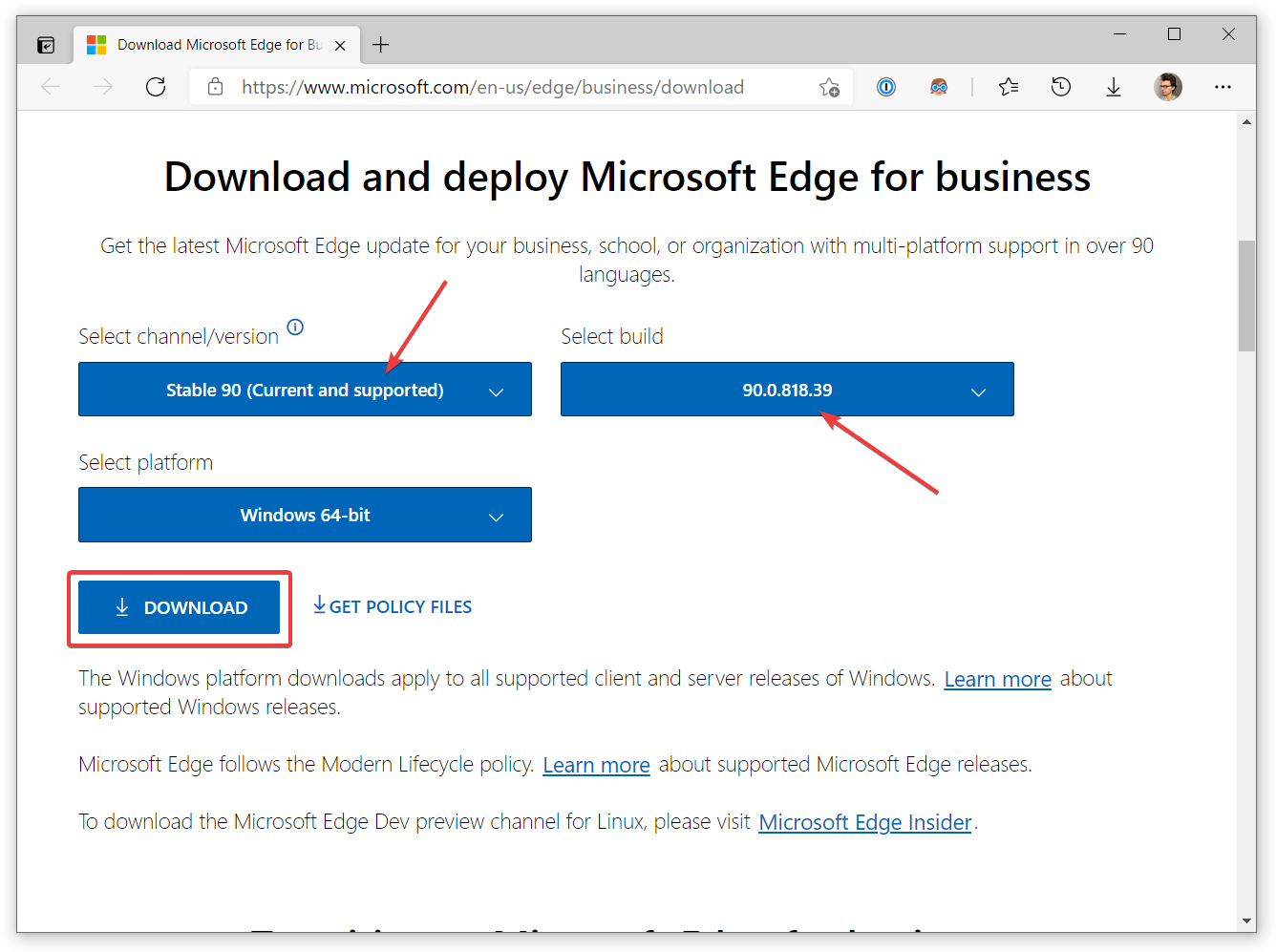 microsoft edge windows 7 offline installer