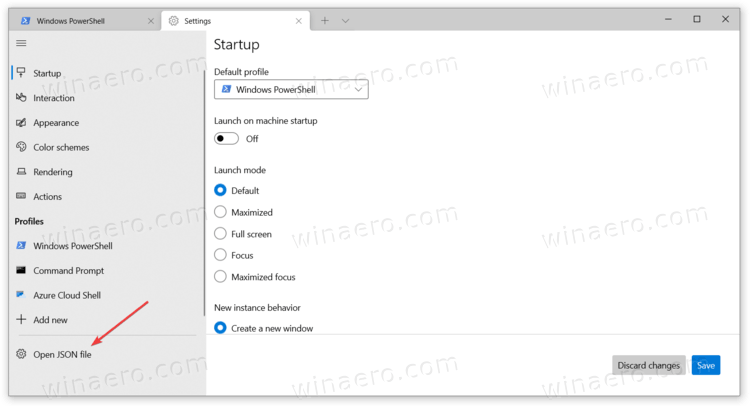 Windows Terminal Open Settings Json 2