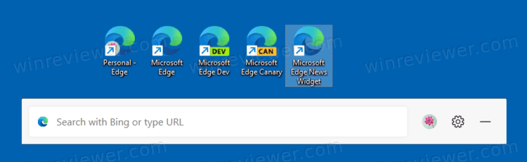 Edge News Widget Vertical Layout