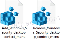 Add Windows Security Context Menu In Windows 10