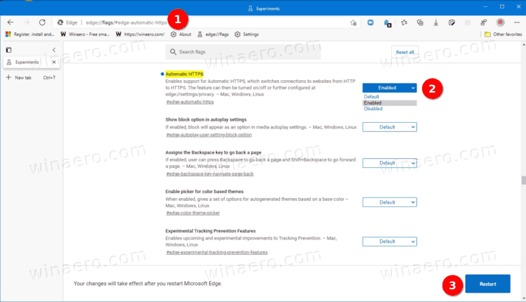 Edge Enable Automatic HTTPS