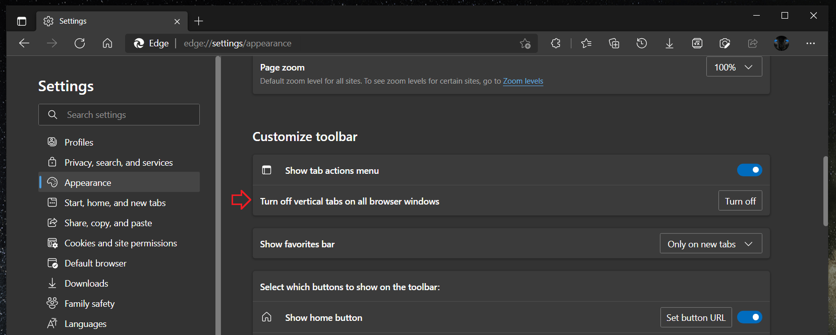 How To Turn On Or Off Vertical Tabs In Microsoft Edge Chromium Vrogue