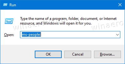 Open People App In Windows 10