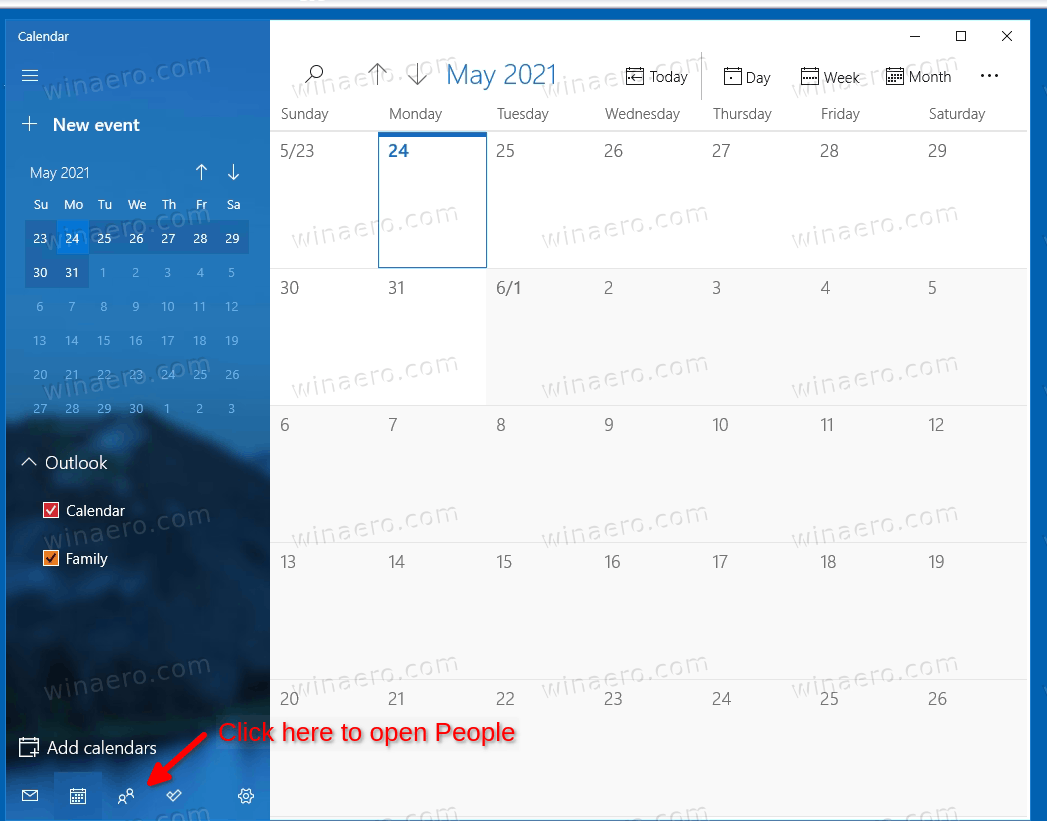 Start People App From Calendar