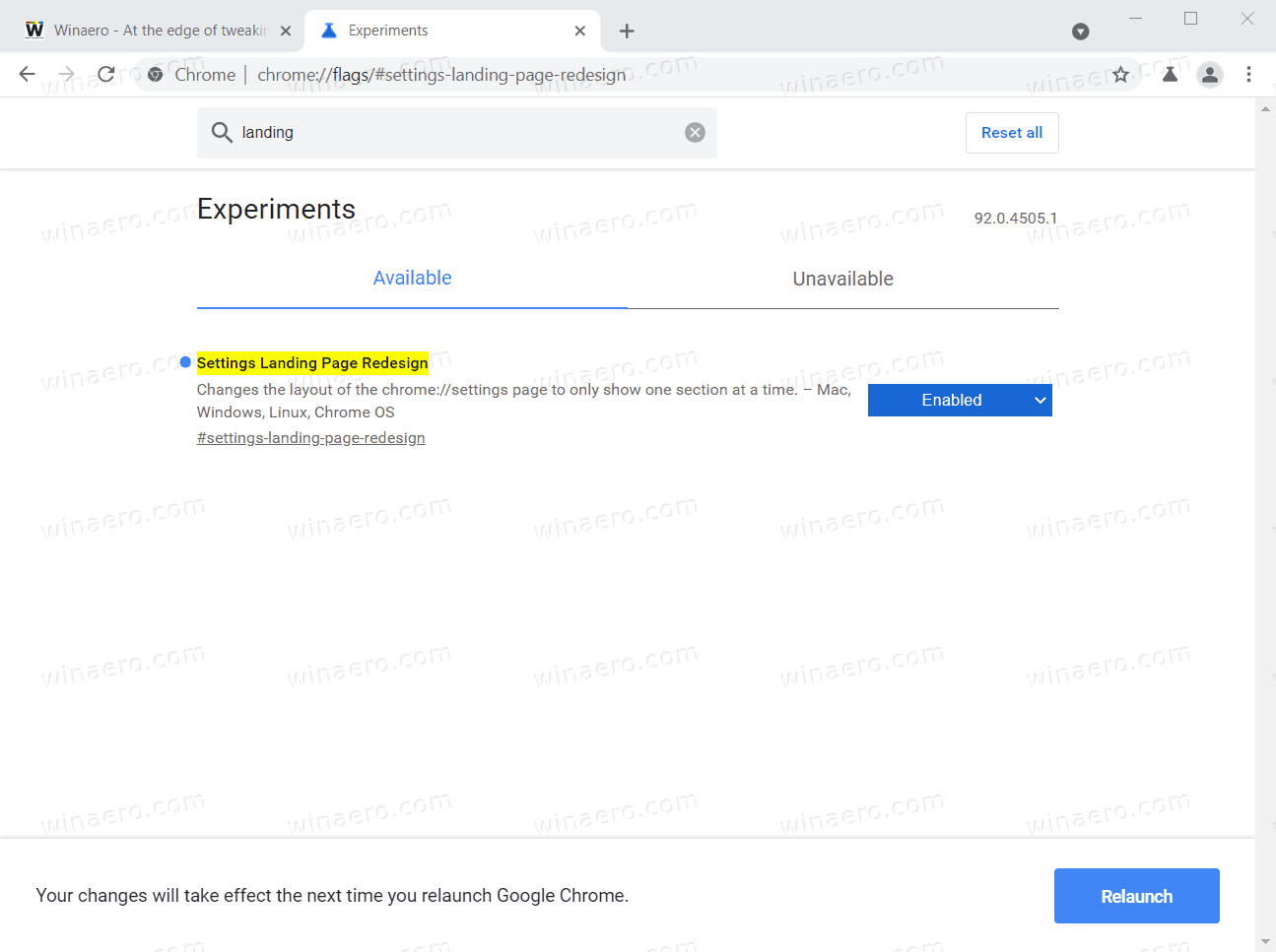 Enable New Settings Page In Chrome