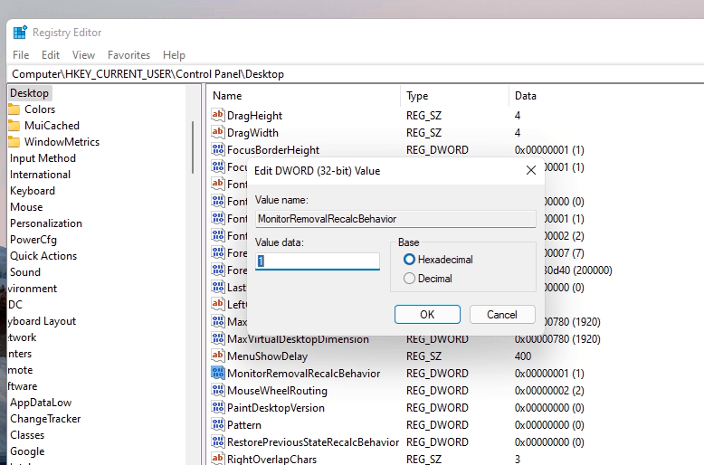 Allow Or Prevent Windows 11 From Minimizing Windows In The Registry