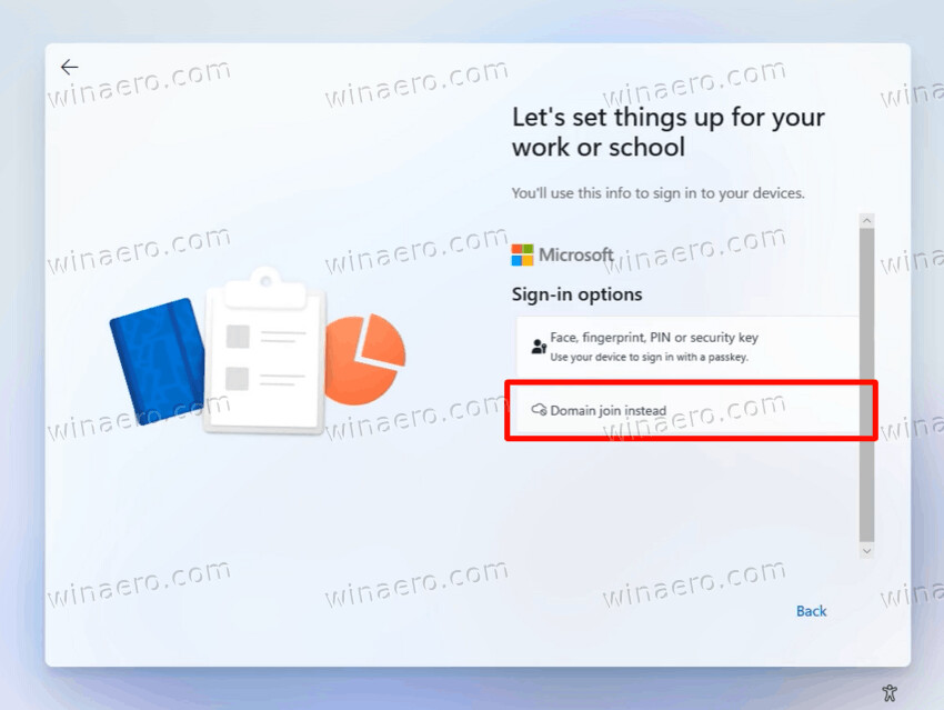 Domain Join Button