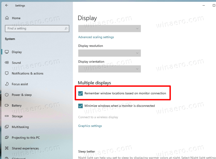 Enable Remember Window Locations In Windows 11