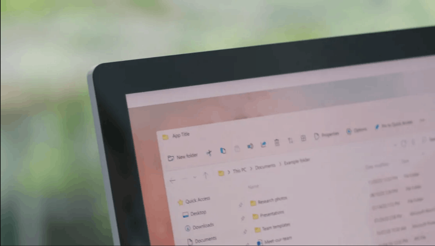 There is the new File Explorer app in Windows 11