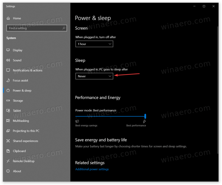 Предотвратить переход Windows 10 в спящий режим